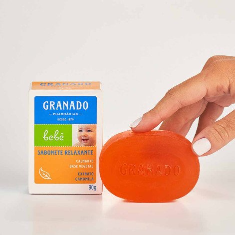 Sabonete Granado Bebê Camomila Glicerina em Barra com 90g