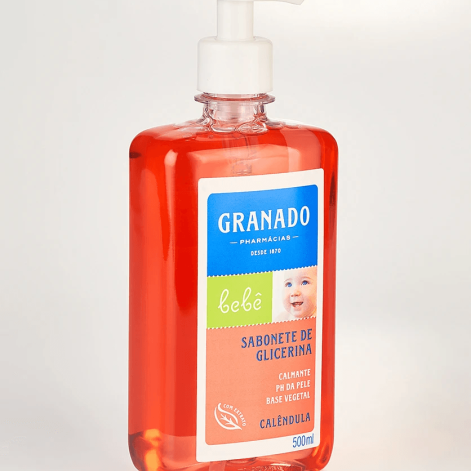 Sabonete Líquido Granado de Glicerina Bebê Calêndula 500ml Sabonete Líquido Granado de Glicerina Bebê Calêndula 500ml