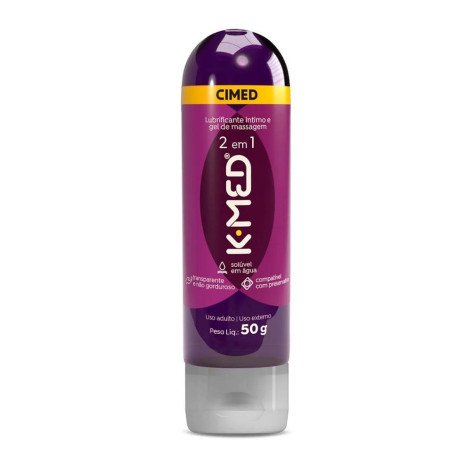 Lubrificante Íntimo e Gel de Massagem 2 em 1 50g K-med 1 Unidade