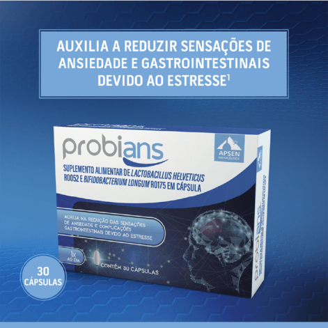 Suplemento Alimentar Probians Lactobacillus Helveticus 30 Cápsulas