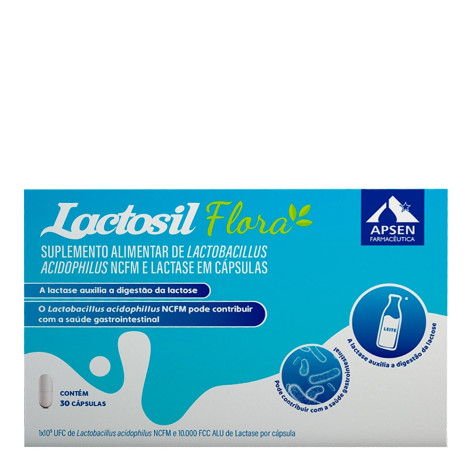 Suplemento Alimentar Lactosil Flora 30 Cápsulas Suplemento Alimentar Lactosil Flora 30 Cápsulas