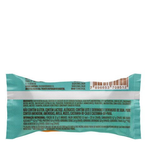 Bombom De Chocolate Flormel Mini+ Doce De Coco Zero Açúcar 12g