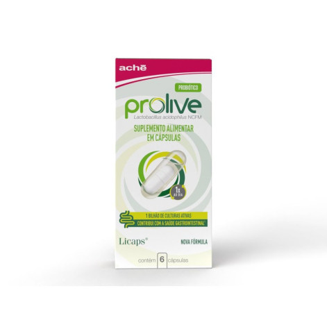 Suplemento Alimentar Prolive 6 Cápsulas Suplemento Alimentar Prolive 6 Cápsulas
