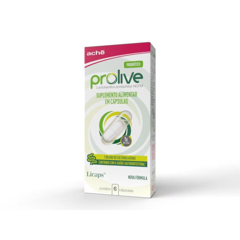 Suplemento Alimentar Prolive 6 Cápsulas Suplemento Alimentar Prolive 6 Cápsulas