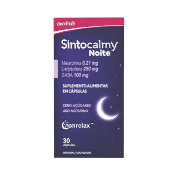 Suplemento Alimentar Sintocalmy Noite 30 Cápsulas