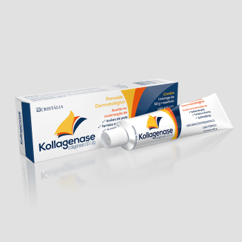 Kollagenase Sem Cloranfenicol Pomada 0,6 U/g Cristalia 30 g