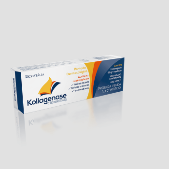 Kollagenase Sem Cloranfenicol Pomada 0,6 U/g Cristalia 30 g