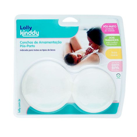 Conchas Rígidas para Amamentação Lolly Transparente 2 Unidades Conchas Rígidas para Amamentação Lolly Transparente 2 Unidades