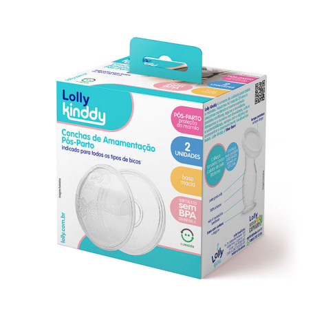 Conchas Rígidas para Amamentação Lolly Transparente 2 Unidades Conchas Rígidas para Amamentação Lolly Transparente 2 Unidades