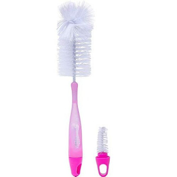 Escova Para Limpeza de Mamadeira Lolly 2 em 1 Rosa