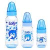 Kit 3 Mamadeiras Oceano Lolly Bico de Silicone Azul 240 | 70 | 50ml