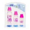 Kit 3 Mamadeiras Oceano Lolly Bico de Silicone Rosa 240 | 70 | 50ml