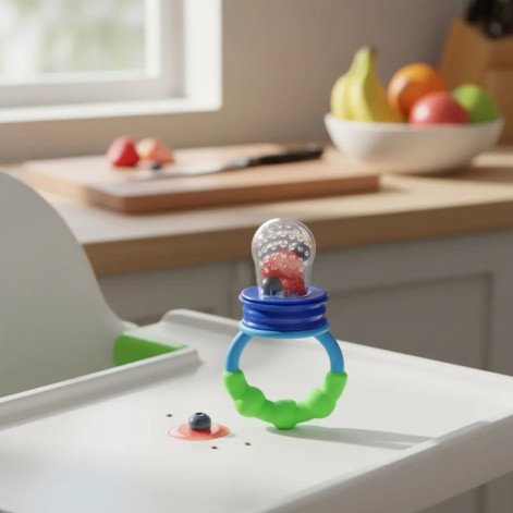 Alimentador Infantil Lolly + de 6 Meses Azul 