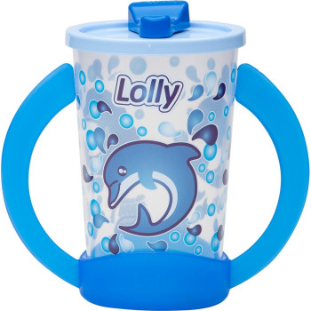 Copo Lolly Oceano Com Alça De Treinamento Masculino 350ml