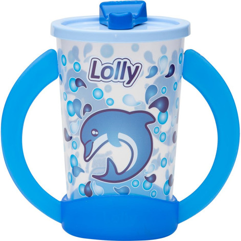 Copo Lolly Oceano Com Alça De Treinamento Masculino 350ml