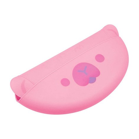Babador de Silicone Pega Migalhas Lolly Kinddy Rosa