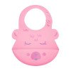 Babador de Silicone Pega Migalhas Lolly Kinddy Rosa