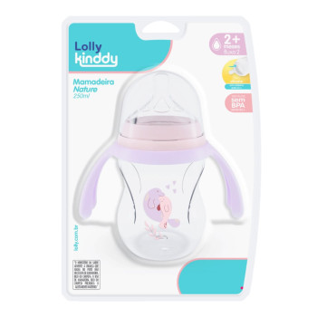 Mamadeira Nature Aureaflow Fluxo 2 Lolly +2 meses 250ml