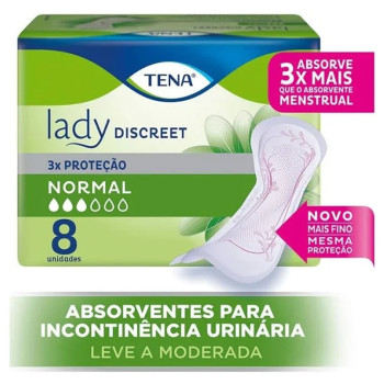 Absorvente Tena Lady DisCreme Normal 8Un