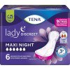 Absorvente Para Incontinência Urinária Tena Lady Discreet Maxi Night 6 Unidades