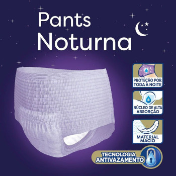 Roupa Íntima Descartável Tena Pants Noturna Incontinência Urinária Severa P/M 7 Unidades