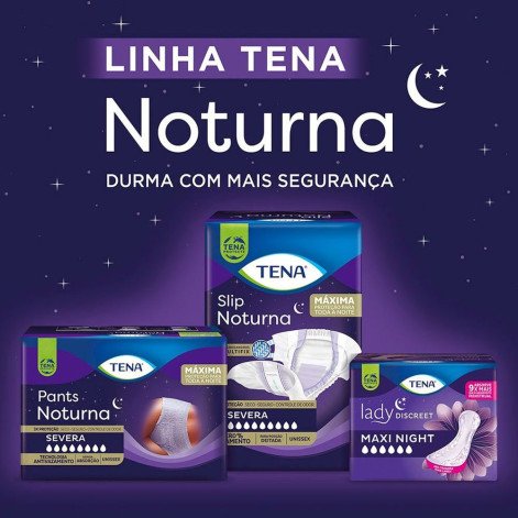 Roupa Íntima Descartável Tena Pants Noturna Incontinência Urinária Severa P/M 7 Unidades