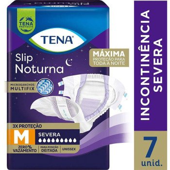 Fralda Geriátrica Tena Slip Noturna M 7 Unidades Fralda Geriátrica Tena Slip Noturna M 7 Unidades
