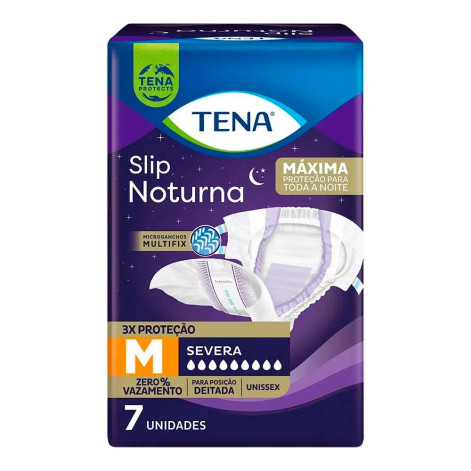 Fralda Geriátrica Tena Slip Noturna M 7 Unidades Fralda Geriátrica Tena Slip Noturna M 7 Unidades