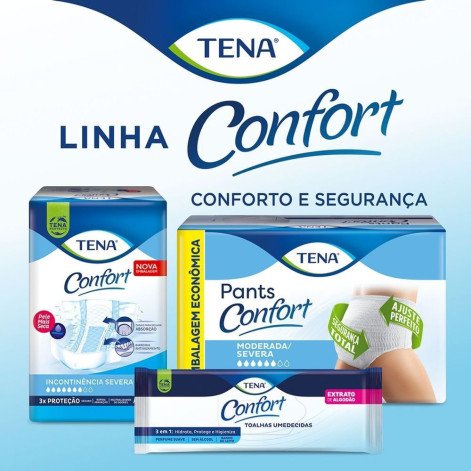 Roupa Íntima Descartável Tena Pants Confort Incontinência Urinária Moderada a Severa G/EG 24 Unidades Roupa Íntima Descartável Tena Pants Confort Incontinência Urinária Moderada a Severa G/EG 24 Unidades