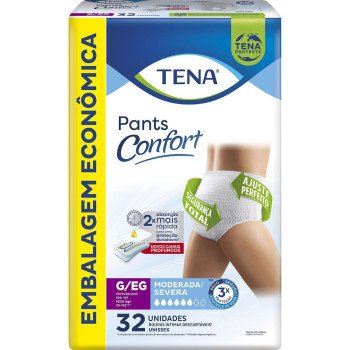 Roupa Íntima Tena Pants Confort G/EG Com 32 Unidades