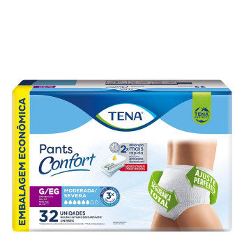 Roupa Íntima Tena Pants Confort G/EG Com 32 Unidades