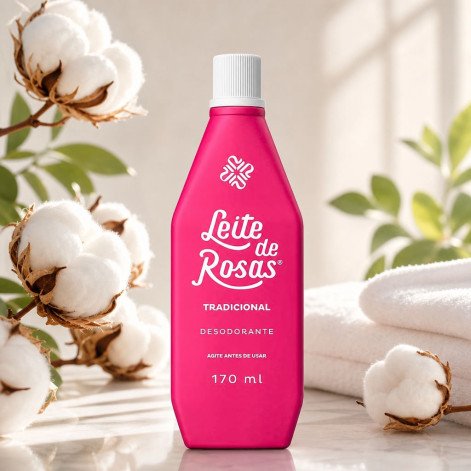 Loção de Limpeza Facial Leite de Rosas Tradicional 170ml