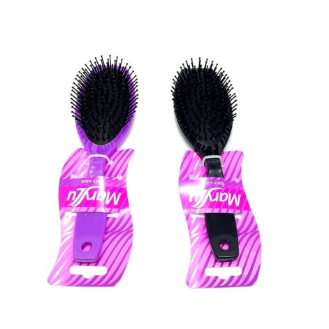 Escova de Cabelo Marylu Almofadada Oval Cores Sortidas