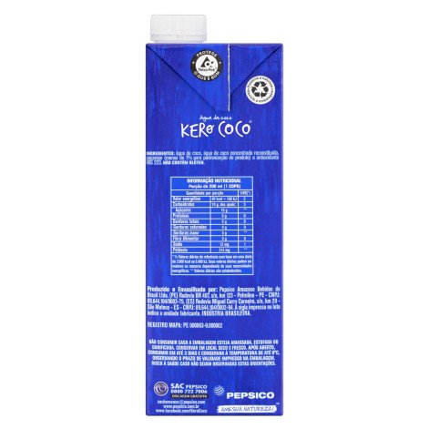 Kero Coco Liquido Caixa Agua De Coco 1 L X 1