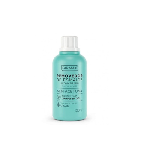 Removedor de Esmalte Farmax Argan Sem Acetona 100ml