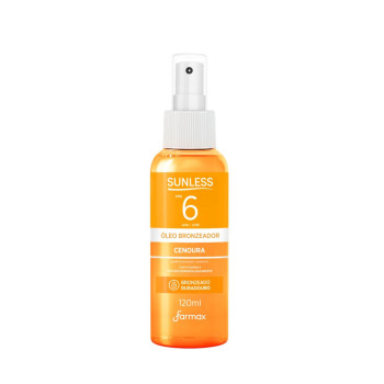 Óleo Bronzeador Sunless Cenoura FPS6 120ml