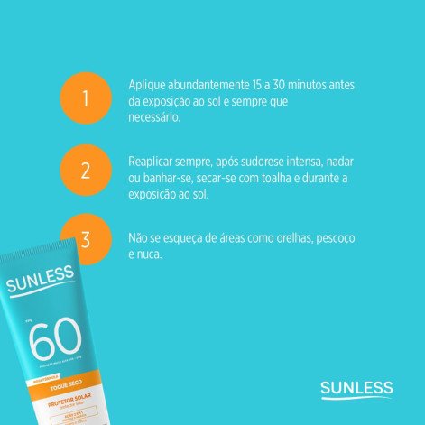 Protetor Solar Sunless Toque Seco Fps60 120g