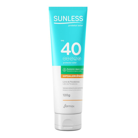 Protetor Solar Corporal Sunless FPS 40 Hipoalergenico 120g