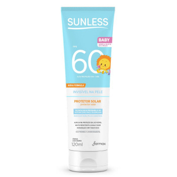 Protetor Solar Infantil Corporal Sunless FPS 60 Kids Toque Seco 120g
