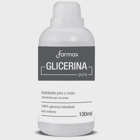 Glicerina Pura Farmax 100ml Bidestilada Hidratante Corporal
