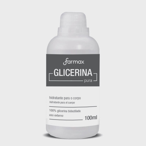 Glicerina Pura Farmax 100ml Bidestilada Hidratante Corporal