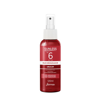 Óleo Bronzeador Sunless Urucum FPS6 120ml