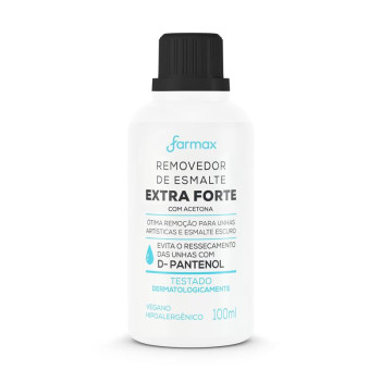 Removedor de Esmalte Extra Forte Farmax 100ml