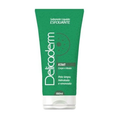 Sabonete Liquido Esfoliante Delicaderm Kiwi 180ml