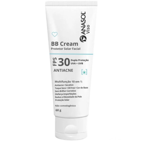 BB Cream Facial Antiacne FPS 30 - 60g - Anasol BB Cream Facial Antiacne FPS 30 - 60g - Anasol