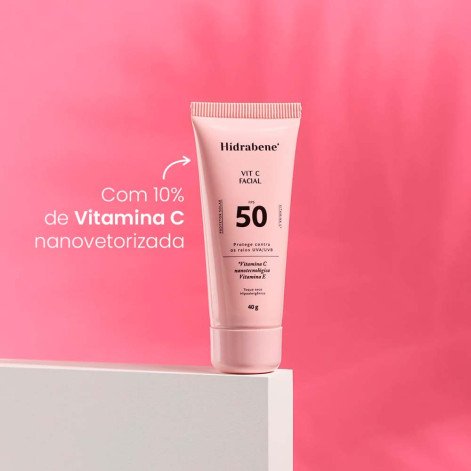 Protetor Solar Vitamina C Facial FPS 50 Hidrabene 40g