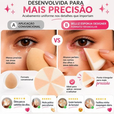 Esponja Para Maquiagem Designer Belliz 