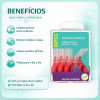 Mini Escova Interdental Kess Cabeça Cilíndrica Extrafina - Ø 3mm 6un Cód. 2005 Mini Escova Interdental Kess Cabeça Cilíndrica Extrafina - Ø 3mm 6un Cód. 2005