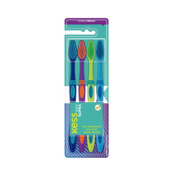 KESS PACK ESCOVA DENTAL BASIC SUPRA (4 UNIDADES) KESS PACK ESCOVA DENTAL BASIC SUPRA (4 UNIDADES)
