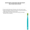 Escova Dental Extra Macia Kess Pro Pocket Belliz Verde Água
